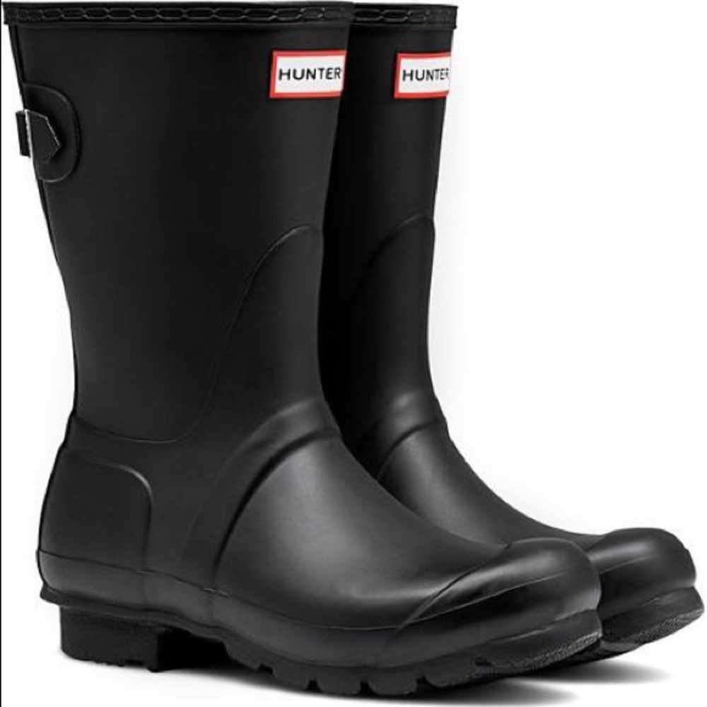 Short Hunter Boots adjustable back